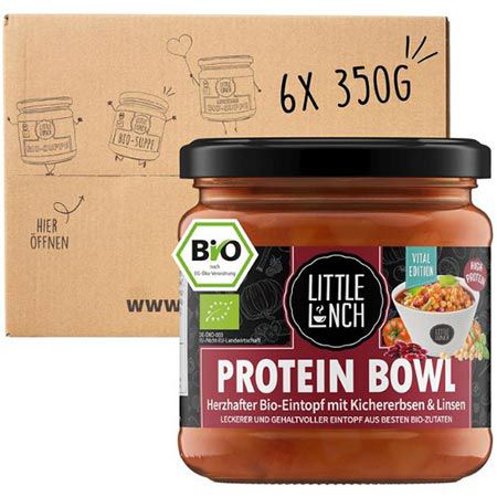 🍲 6er Pack Little Lunch Bio Protein Bowl, je 350g ab 14,14€ (statt 20€)