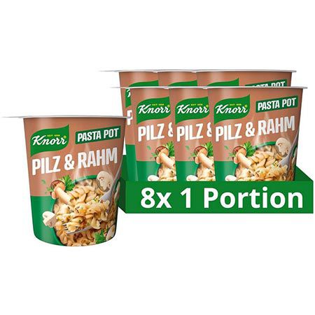 🍝 8x Knorr Pasta Snack Pot Pilz & Rahm ab 5,84€ (statt 10€)