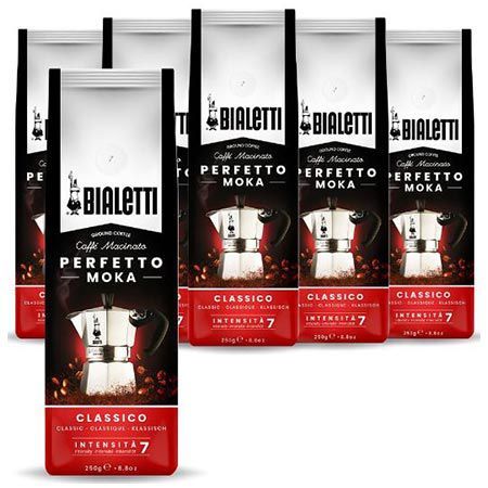 ☕ 6x Bialetti Perfetto Moka Classico, gemahlener Kaffee, 250g ab 21,84€ (statt 30€)
