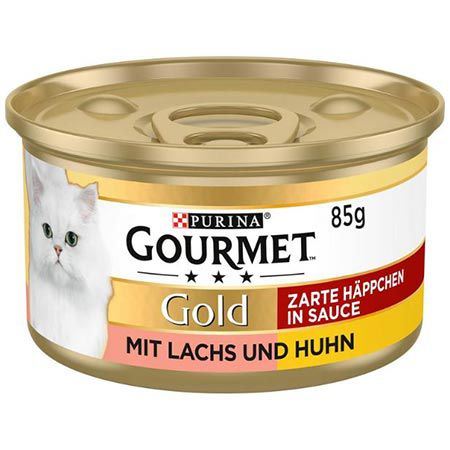 🐈 12er Pack Purina Gourmet Gold Zarte Häppchen mit Huhn ab 4,93€ (statt 8€)