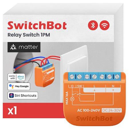 💡 SwitchBot 1PM Matter WLAN/Bluetooth Relais Schalter für 10,63€ (statt 14€)