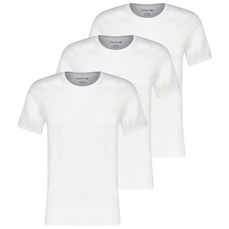 👕 3er Pack Lacoste T Shirts in Schwarz oder Weiß für je 33,64€ (statt 44€)