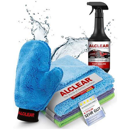 🚗 Alclear Autopflegeset mit Lack & Scheiben Trockentuch ab 17,63€ (statt 36€)