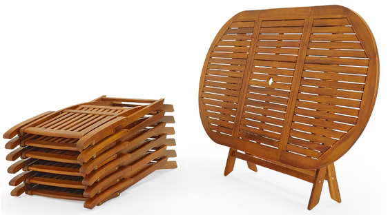 🌳 Casaria Garten Sitzgruppe Boston (6 Stühle, 1 Tisch) ab 278,95€ (statt 450€)