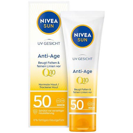 🌞 NIVEA Sun UV Gesicht Q10 Anti Age Sonnenschutz mit LSF 50 ab 7,52€ (statt 11€)