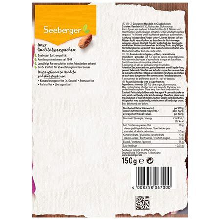 🌰 5er Pack Seeberger Gebrannte Mandeln, je 150g ab 15,58€ (statt 24€)