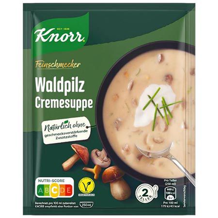 🍄‍🟫 16er Pack Knorr Feinschmecker Waldpilz Cremesuppe ab 18,26€ (statt 25€)