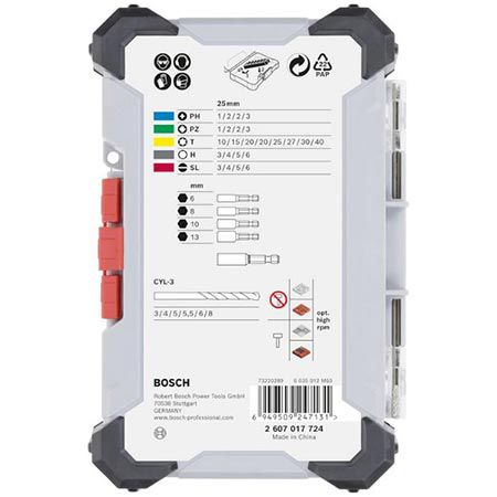 🪛 Bosch Extra Hard Schrauberbit‑ & CYL 3 Bohrer Set, 35‑tlg. für 22,86€ (statt 33€)