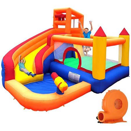 🚸 Ballsea P3 Große Hüpfburg mit Gebläse, 320x280x232cm für 295,79€ (statt 348€)