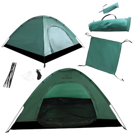 ⛺ KIRKJUBØUR Vindr 2 Personen-Camping-Zelt für 24,14€ (statt 40€)