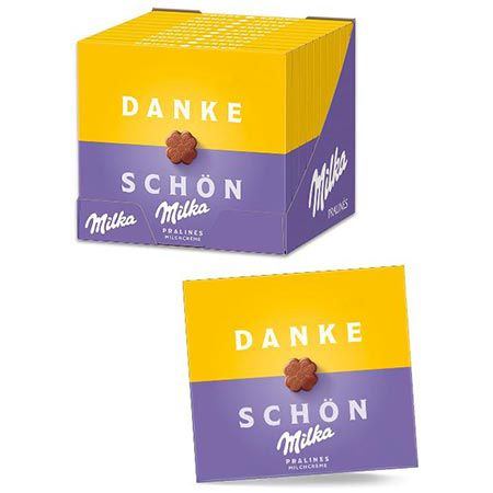 🍀 10er Pack Milka Kleines Dankeschön Pralinen, je 110g ab 17,91€ (statt 27€)