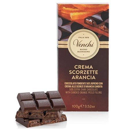 🍫 Venchi 56% Zartbitterschokolade Tafel gefüllt mit Orange, 100g ab 5,78€ (statt 8€)