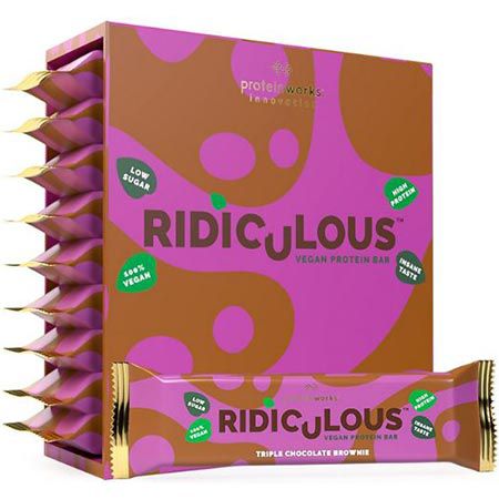 🍫 9x Protein Works Ridiculous Triple-Schoko-Brownie Proteinriegel ab 12,30€ (statt 23€)