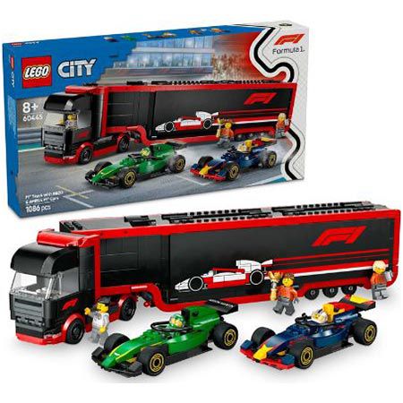 🏎️ LEGO 60445 City F1 Transporter mit RB20 & AMR24 F1 Autos für 61,60€ (statt 70€)
