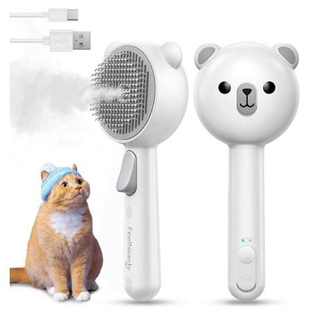 🐈 Feelneedy Katzenbürste mit Dampf Funktion für 12,74€ (statt 17€)