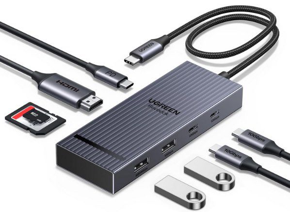 UGREEN Revodok Pro 10Gbps USB C Hub für 14,98€ (statt 22€)