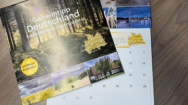 ADAC: (Zeitloser) Kalender: Geheimtipp Deutschland kostenlos abholen