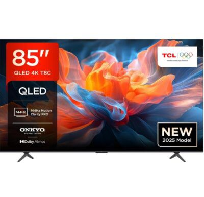 TCL 85T8C 85“ QLED UHD HDR TV mit 144Hz für 1.099€ (statt 1.339€)