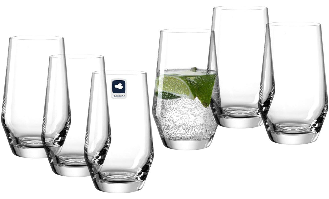 6x LEONARDO HOME Trinkgläser PUCCINI für 19,99€ (statt 31€)
