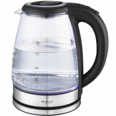 Michelino Glas-Wasserkocher 74356 – 1,8L & 1.800W ab 10€ (statt 19€)