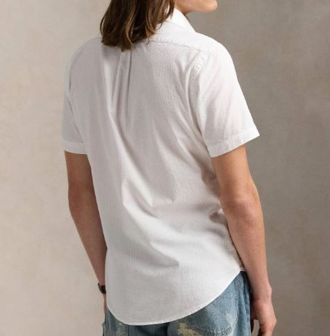Polo Ralph Lauren Custom Fit Seersucker Hemd in Weiß für 109€ (statt 139€)