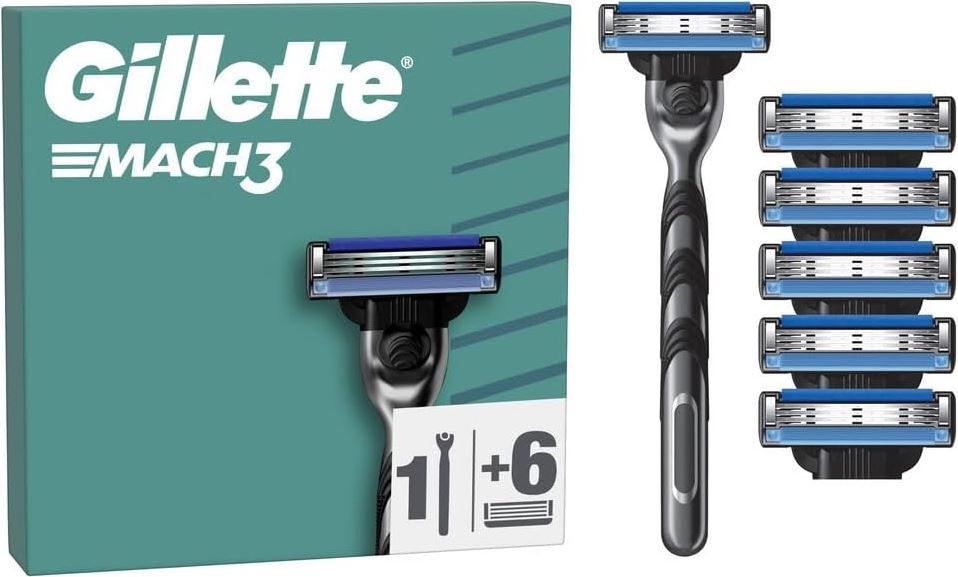 Gillette Mach3 Basis Rasierer 1 Rasierer + 6 Klingen für 12,69€ (statt 15€)