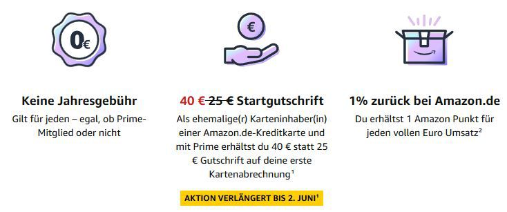 🔥Bis 2% Cashback🔥 auf Amazon Einkäufe 💳 Kostenlose Amazon VISA + mit bis zu 40€ Startguthaben