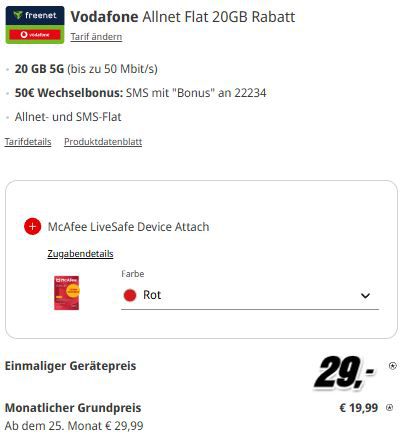 180€ Gewinn 🔥 Honor 400 Pro 512GB für 29€ + 20GB 5G Vodafone 5G Fat für 19,99€