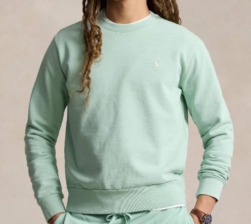 Polo Ralph Lauren Sweatshirt aus Loopback Fleece in Creme oder Mint für 103,99€ (statt 125€)