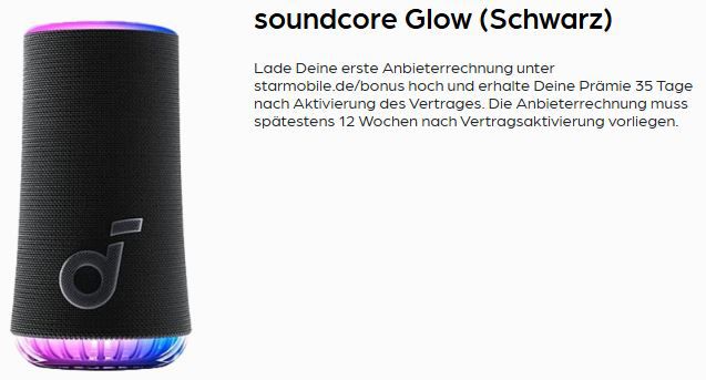 📱 Samsung Galaxy A56 5G für 1€ + 50GB congstar Telekom Allnet für 22€ mtl + Soundcore Glow