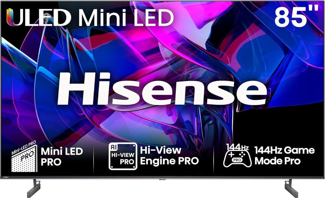 Hisense 85 Zoll U7KQ 85U7KQ UHD Mini LED TV mit 144Hz für 1.331,58€ (statt 1.560€)