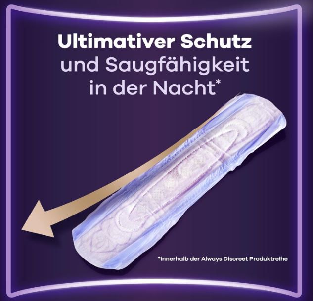 3 x 48 Always Discreet Inkontinenz Einlagen Ultimate Nacht für 40€ (statt 60€)