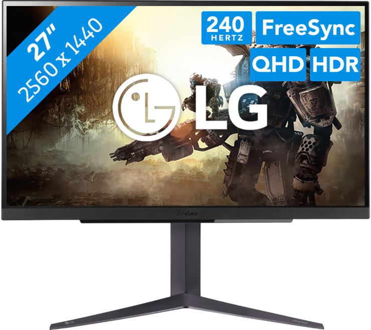LG UltraGear 27 Zoll 27GR83Q B Gaming Monitor   QHD & 240Hz für 264,90€ (statt 340€)