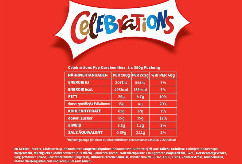 Celebrations Pop Geschenkbox 350 Gramm für 4,84€ (statt 6€)