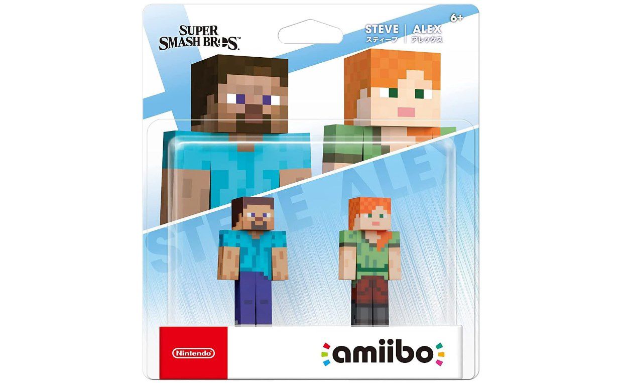 Nintendo AMIIBO: Super Smash Bros. Steve/Alex (Minecraft) für 15,51€ (statt 30€)