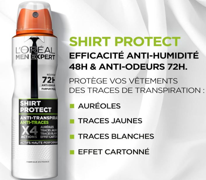 Schnell!? 6 x LOréal Paris Men Expert Shirt Protect Deodorant Spray für 7,40€ (statt 18€)