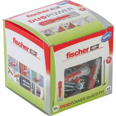 50er fischer DuoPower 8 x 40 S PH, Universaldübel + Panheadschraube für 8,69€ (statt 17€)