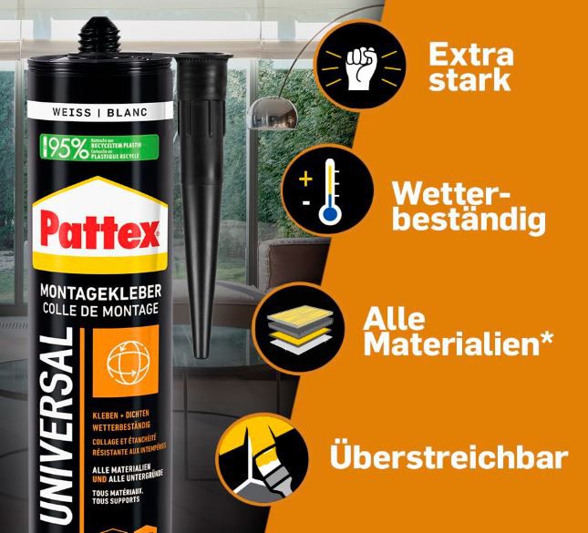 Pattex Montagekleber 420g für 5,99€ (statt 10€)