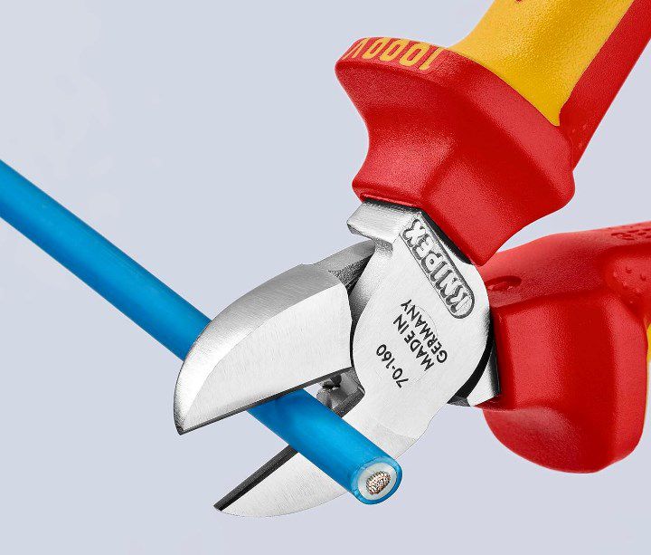 KNIPEX Seitenschneider verchromt 160mm 7006160T für 23€ (statt 35€)