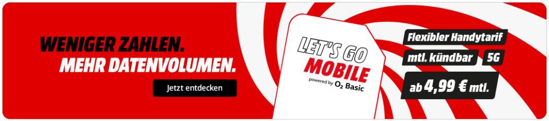 Media Markt Mobilfunkvertrag +Bonus +Coupon   z.B. Vodafone 60GB 5G für rechn. 6,25€