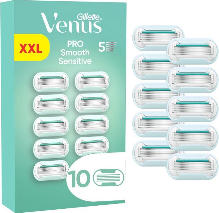 10er Gillette Venus Pro Smooth Sensitive Rasierklingen ab 19,64€ (statt 37€)