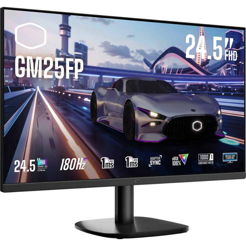 🖥️ 24,5″ Gaming Monitor Cooler Master GM25FP 180Hz für 94,89€ (statt 103€)