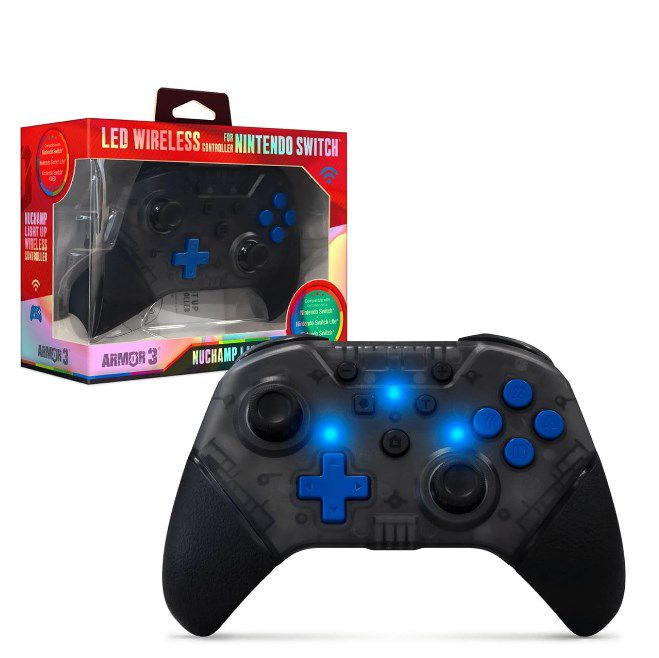 🎮 Armor3 Switch Controller NuChamp Wirelss LED Grau für 13,96€ (statt 29€)