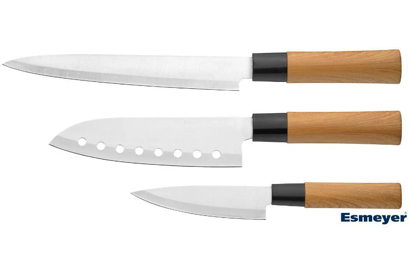 Esmeyer Messerset 3 tlg. im asiatischen Stil für 14,94€ (statt 19€)