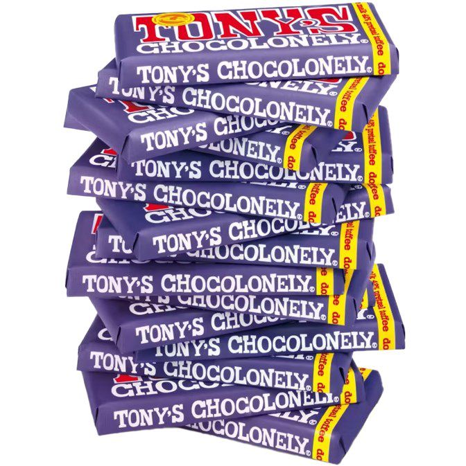 15x 180g vers. Sorten Tony’s Chocolonely für 28,90€ (statt 52€)
