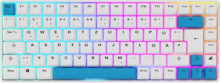 Sharkoon Skiller SGK50 S3 PBT Weiß für 69,90€ (statt 86€)