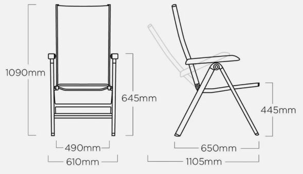 Kettler Basic+ Premium Klappsessel aus Aluminium für 111€ (statt 133€)