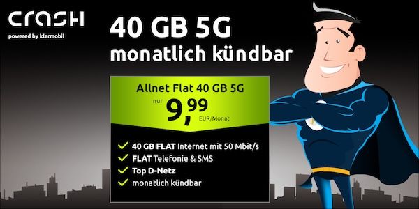 🚨 Vodafone Allnet Flat mit 40GB 5G für nur 9,99€ mtl. + monatlich kündbar