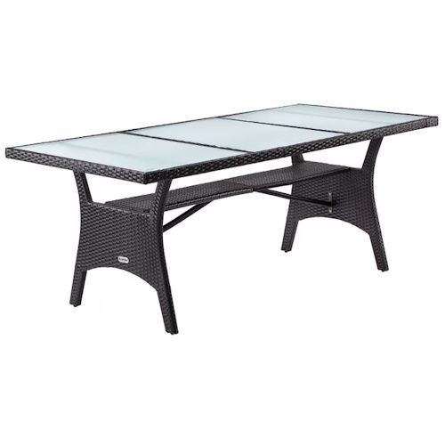🏞️ Casaria Polyrattan Gartentisch Takeo ab 136,95€ (statt 190€)