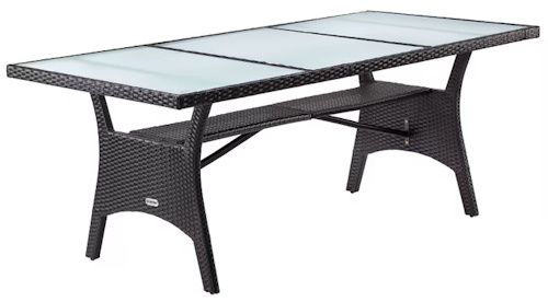 🏞️ Casaria Polyrattan Gartentisch Takeo ab 136,95€ (statt 190€)